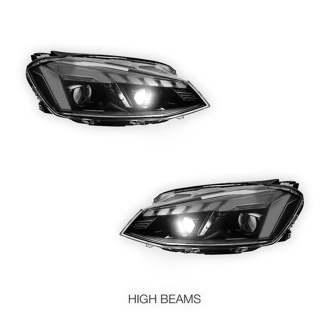 Volkswagen Golf MK7 (2013 - 2018) Animation DRL Projector Sequential Headlights LH + RH