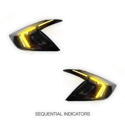 Honda Civic FC / FK (2016 - 2020) Smoked Tail Lights LH + RH