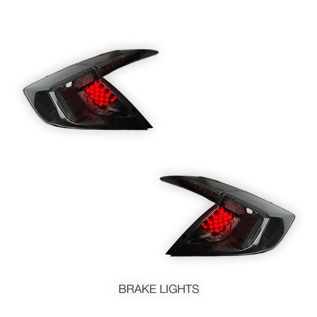 Honda Civic FC / FK (2016 - 2020) Smoked Tail Lights LH + RH