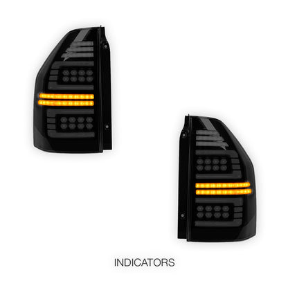 Mitsubishi Pajero NS / NT / NW / NX (2009 - 2022) Smoked Tail Lights LH + RH
