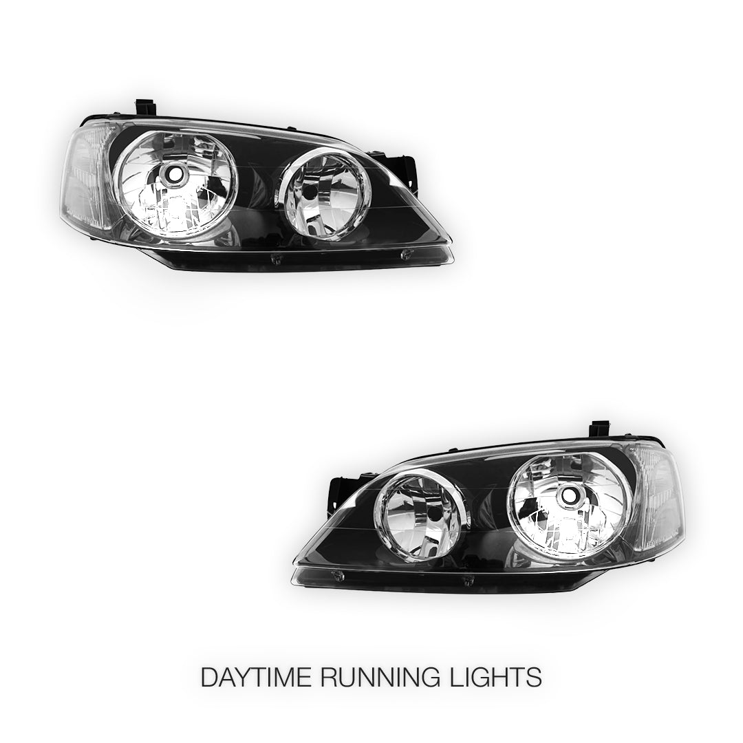 Ford Falcon BF / BA / XT (1968 - 2011) Clear Headlights LH + RH
