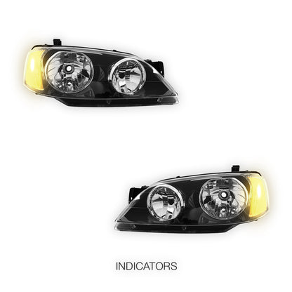 Ford Falcon BF / BA / XT (1968 - 2011) Clear Headlights LH + RH
