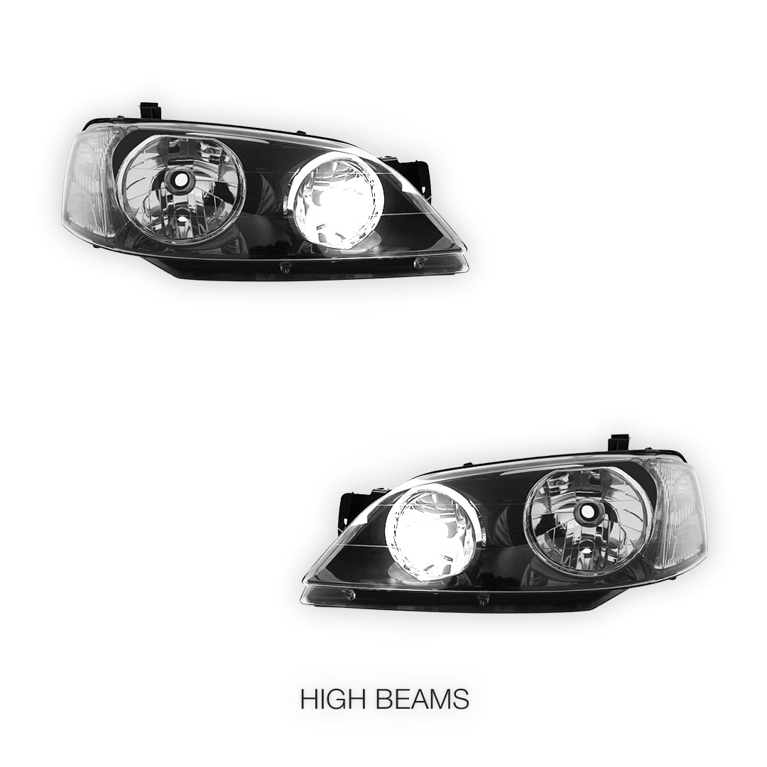 Ford Falcon BF / BA / XT (1968 - 2011) Clear Headlights LH + RH