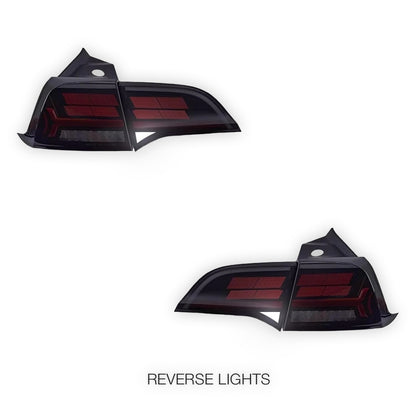 Tesla Model 3 (2017 - 2019) Red Tail Lights LH + RH