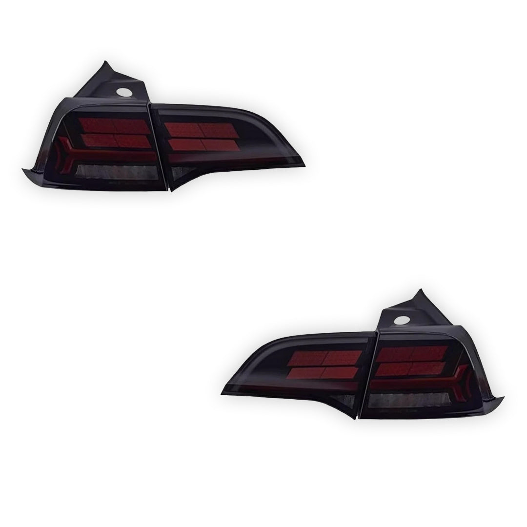 Tesla Model 3 (2017 - 2019) Red Tail Lights LH + RH