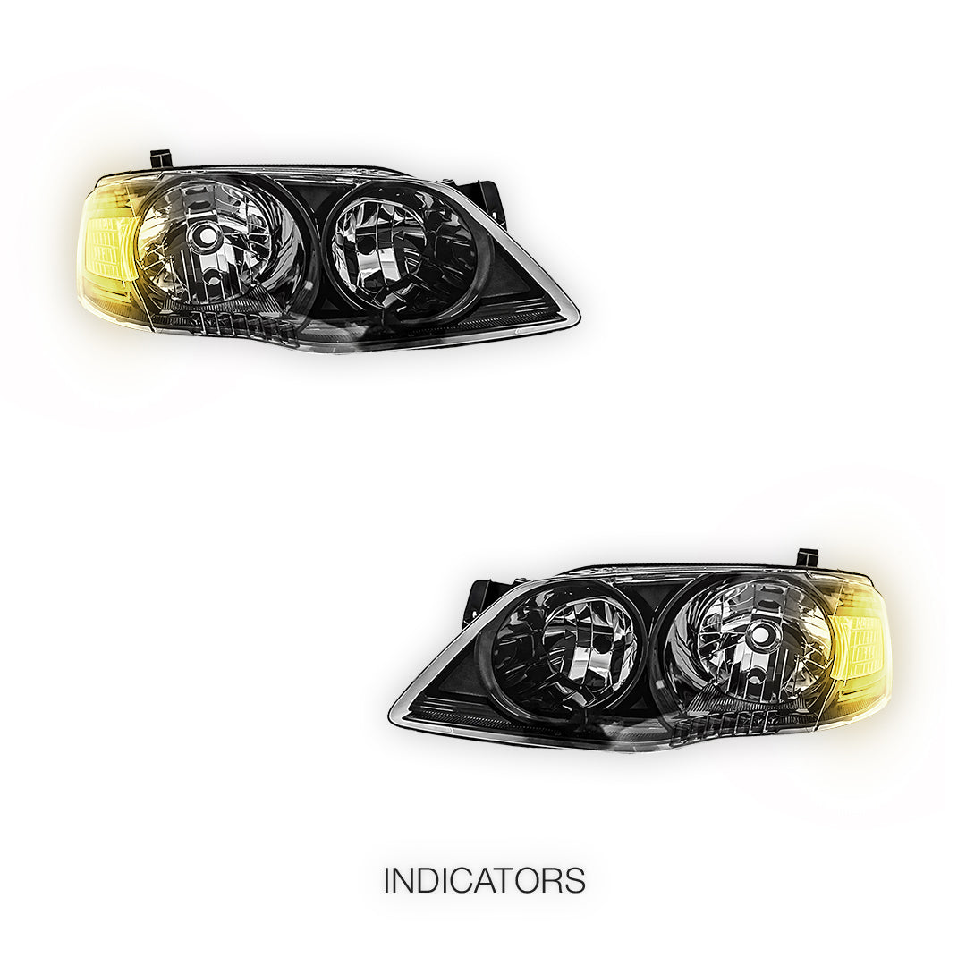 Ford Falcon BF / XT (1968 - 2011) Clear Headlights LH + RH