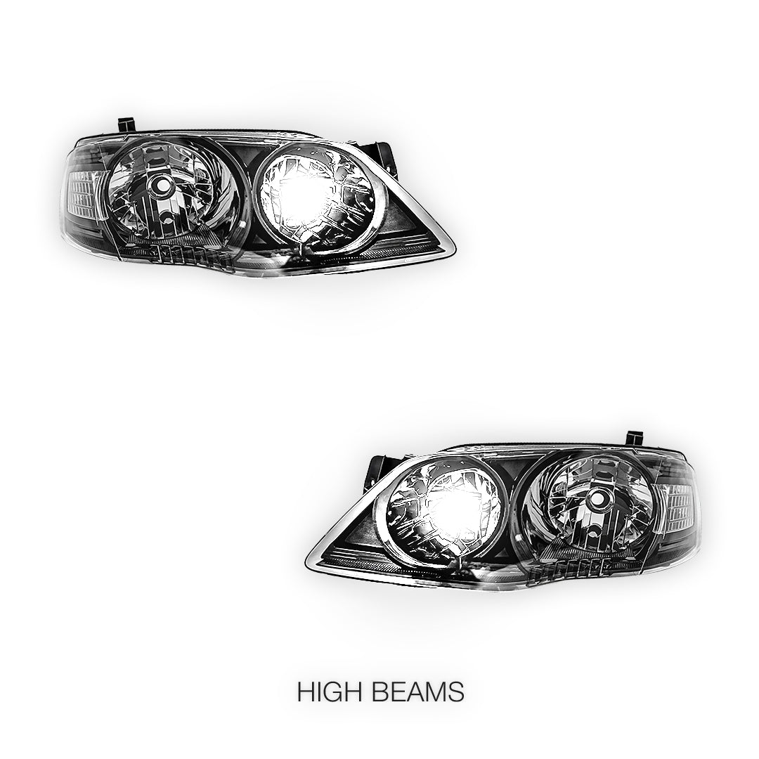 Ford Falcon BF / XT (1968 - 2011) Clear Headlights LH + RH