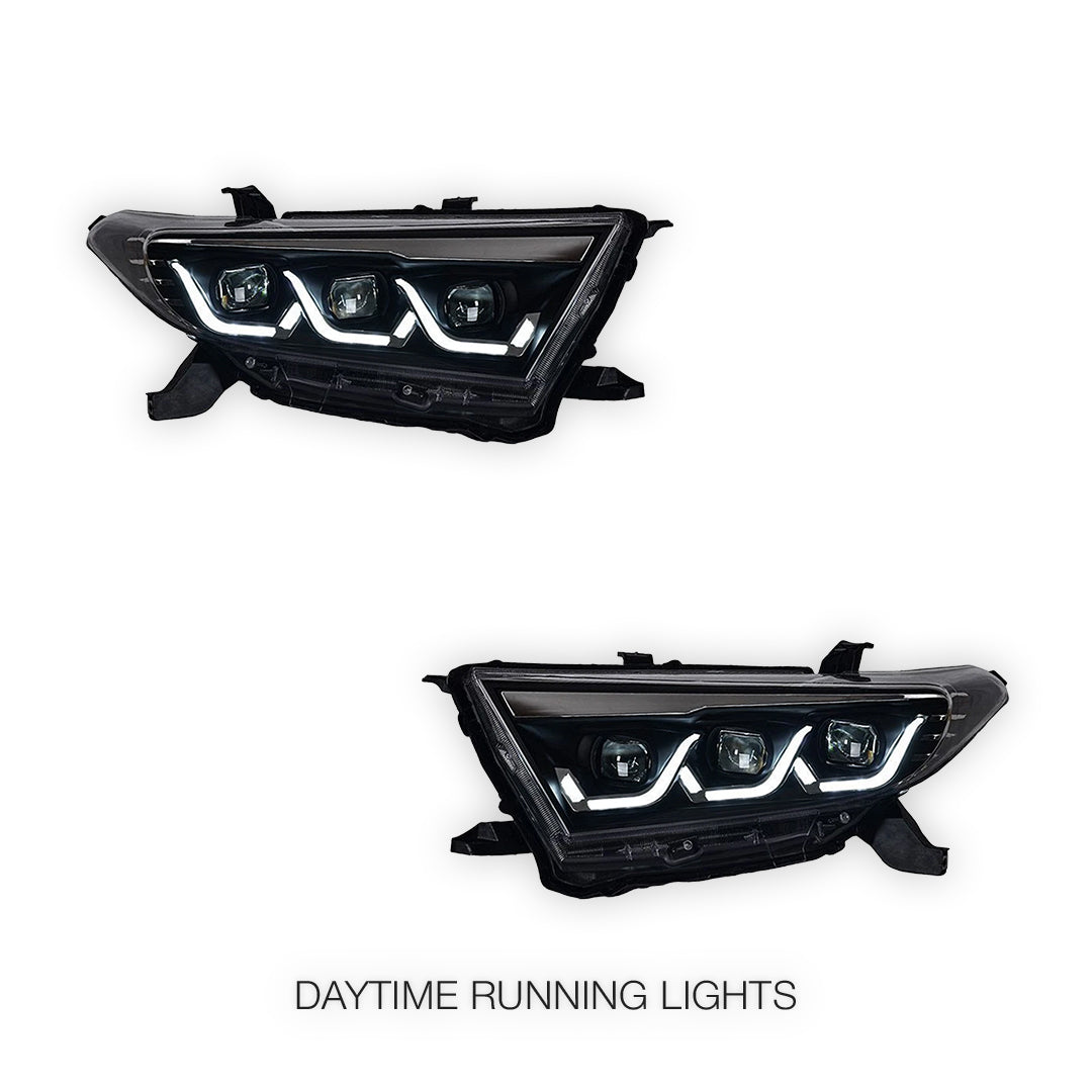 Toyota Kluger XU40 (2011 - 2013) Red Demon Eye Animation Headlights LH + RH