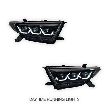 Toyota Kluger XU40 (2011 - 2013) Red Demon Eye Animation Headlights LH + RH