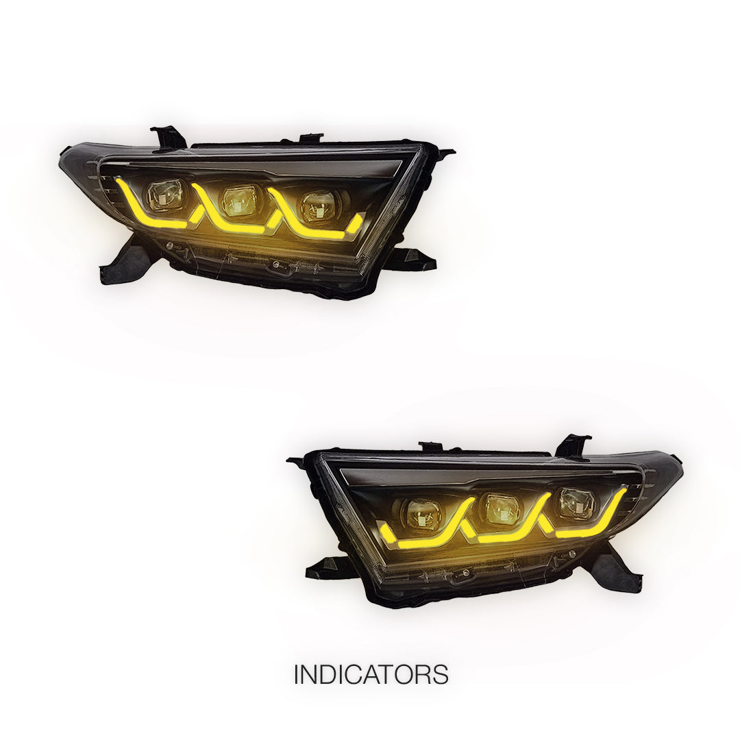 Toyota Kluger XU40 (2011 - 2013) Red Demon Eye Animation Headlights LH + RH