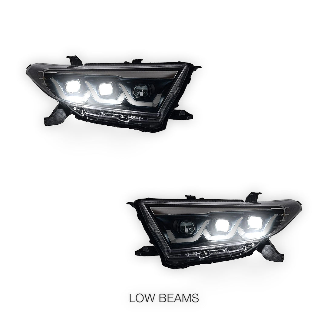 Toyota Kluger XU40 (2011 - 2013) Red Demon Eye Animation Headlights LH + RH