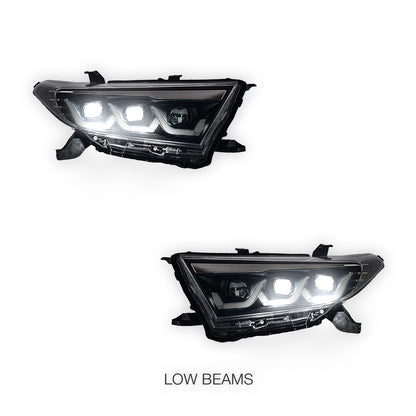 Toyota Kluger XU40 (2011 - 2013) Red Demon Eye Animation Headlights LH + RH