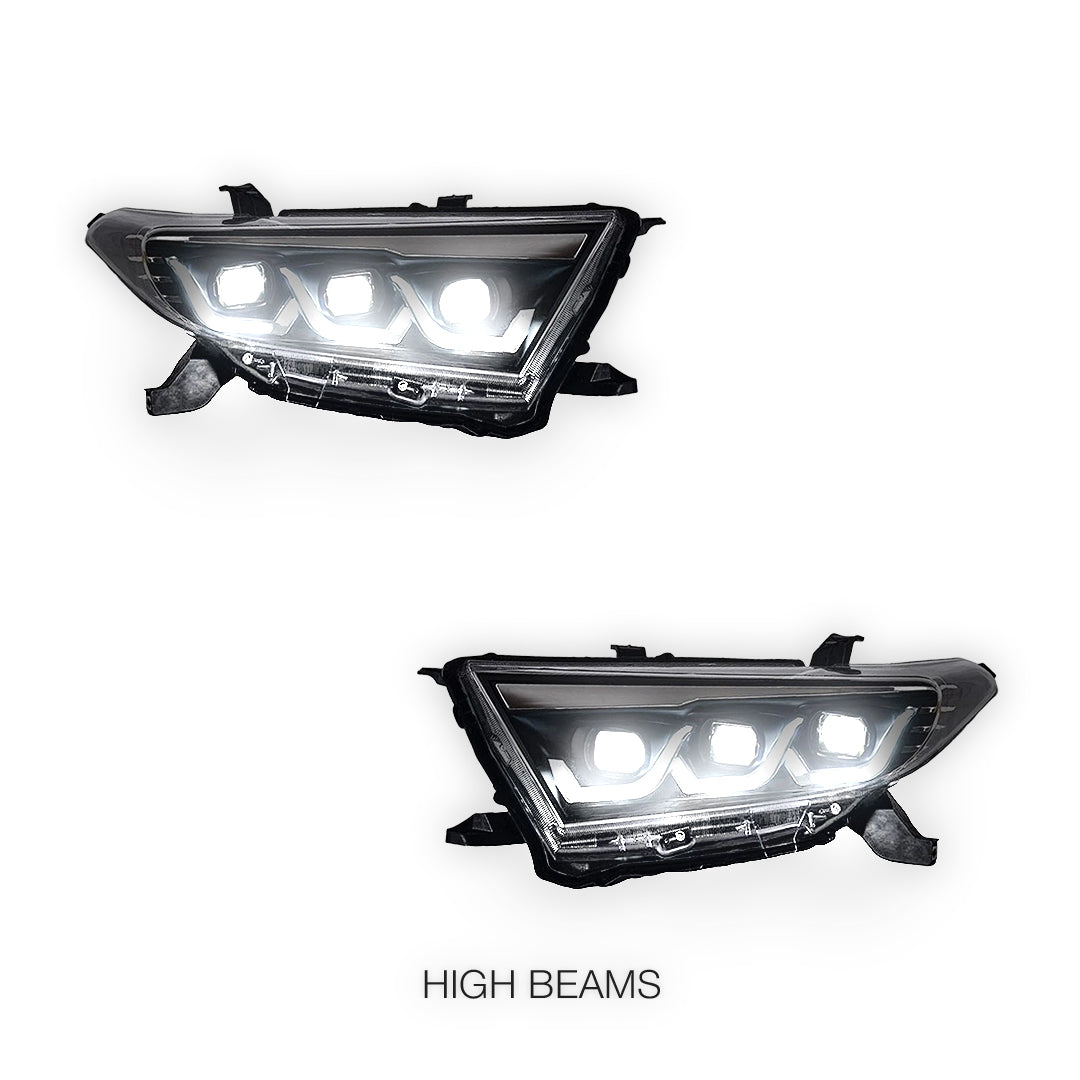 Toyota Kluger XU40 (2011 - 2013) Red Demon Eye Animation Headlights LH + RH