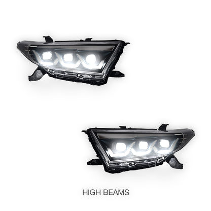 Toyota Kluger XU40 (2011 - 2013) Red Demon Eye Animation Headlights LH + RH