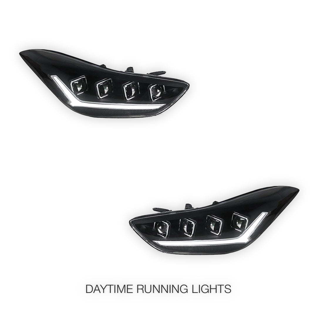 Hyundai Elantra MD (2011 - 2015) Animation DRL Projector Sequential Headlights LH + RH