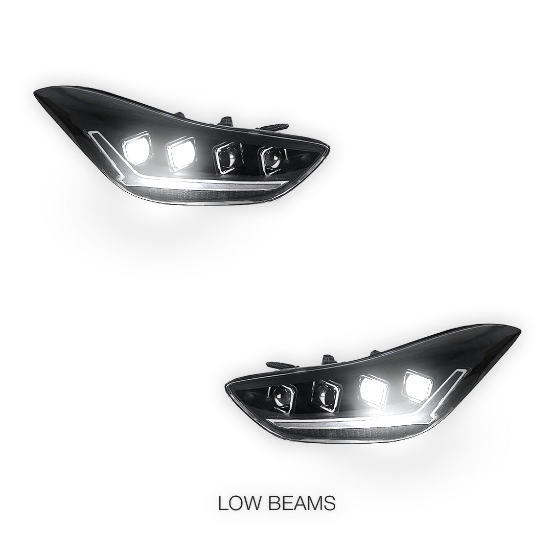 Hyundai Elantra MD (2011 - 2015) Animation DRL Projector Sequential Headlights LH + RH