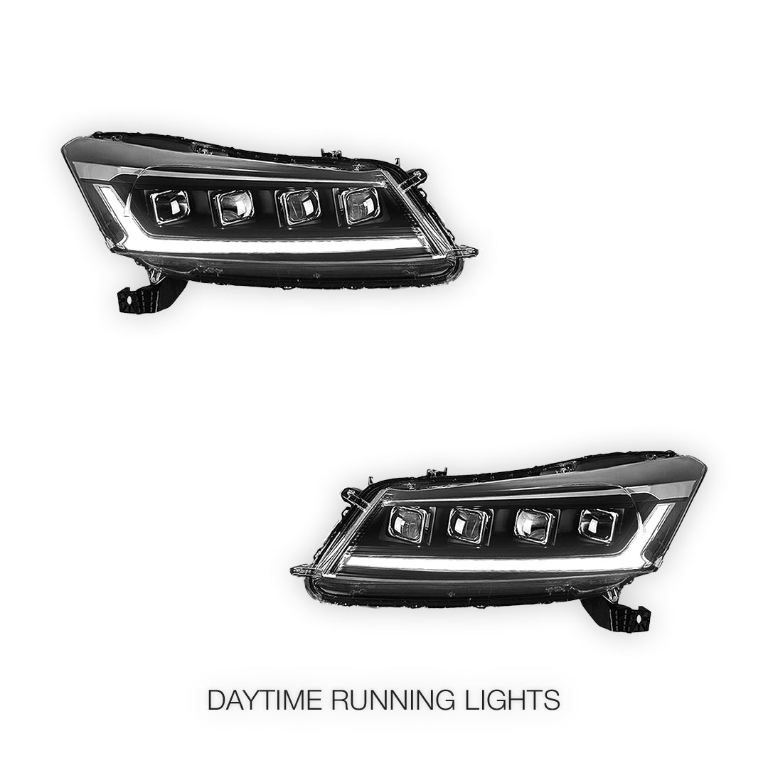 Honda Accord CP (2008 - 2012) Red Animation DRL Sequential Headlights LH + RH