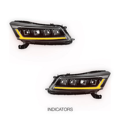 Honda Accord CP (2008 - 2012) Red Animation DRL Sequential Headlights LH + RH