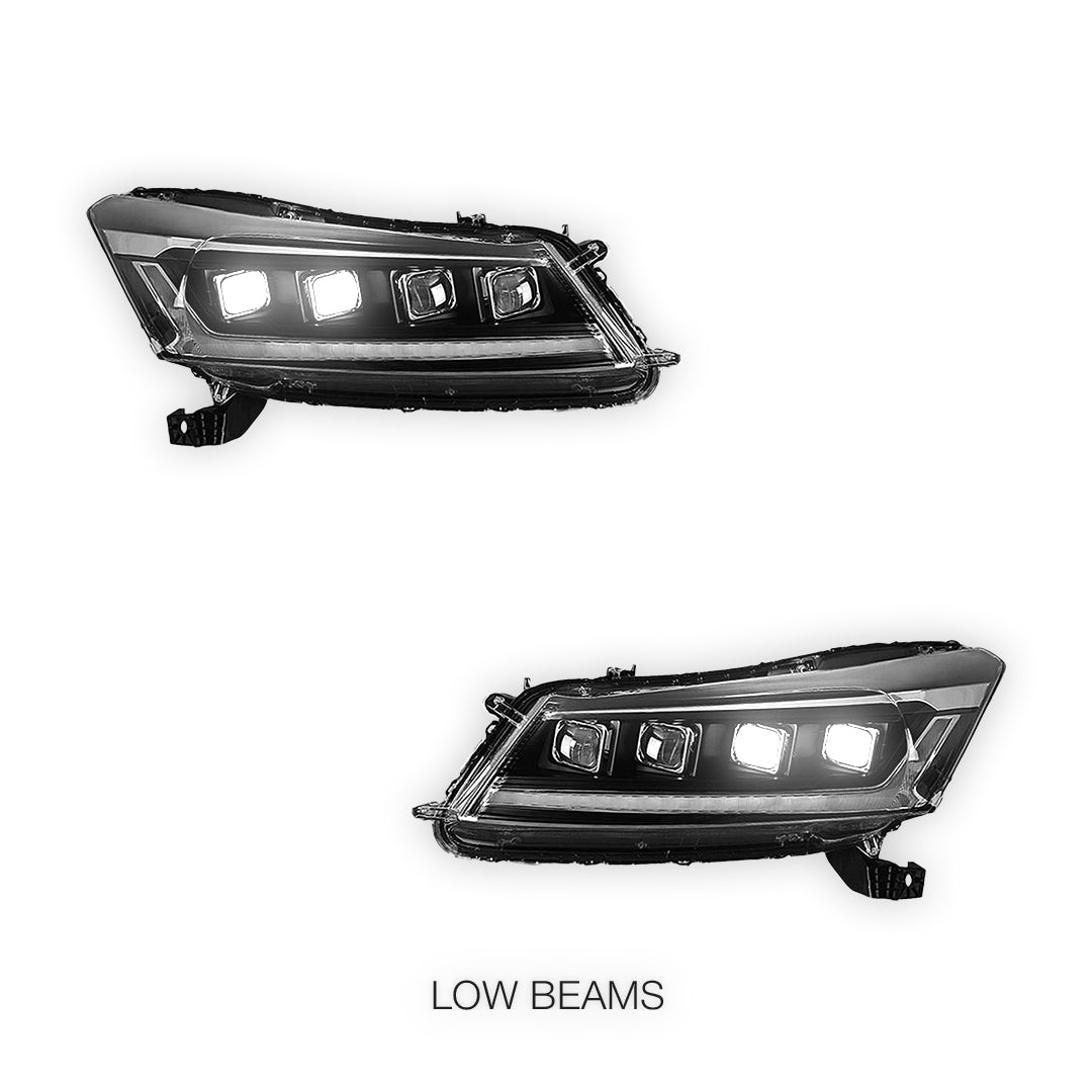 Honda Accord CP (2008 - 2012) Red Animation DRL Sequential Headlights LH + RH