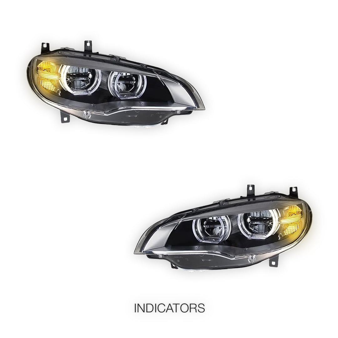 BMW X6 E71 / E72 (2008 - 2014) LED DRL Headlights LH + RH