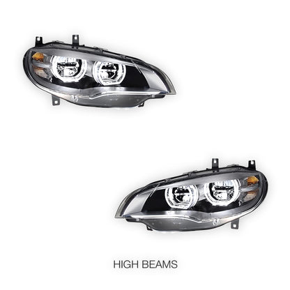 BMW X6 E71 / E72 (2008 - 2014) LED DRL Headlights LH + RH