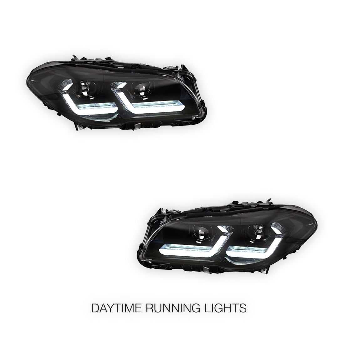 BMW 5 Series F10 (2011 - 2017) Clear Headlights LH + RH