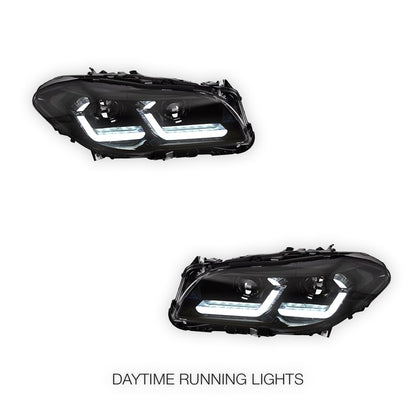 BMW 5 Series F10 (2011 - 2017) Clear Headlights LH + RH