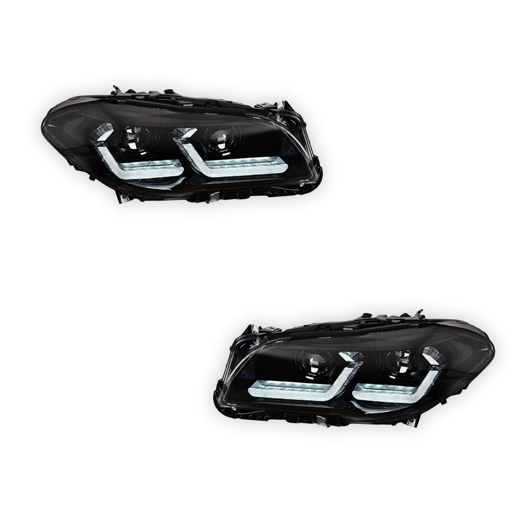BMW 5 Series F10 (2011 - 2017) Clear Headlights LH + RH