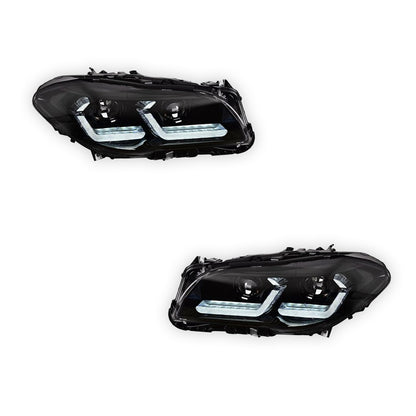 BMW 5 Series F10 (2011 - 2017) Clear Headlights LH + RH