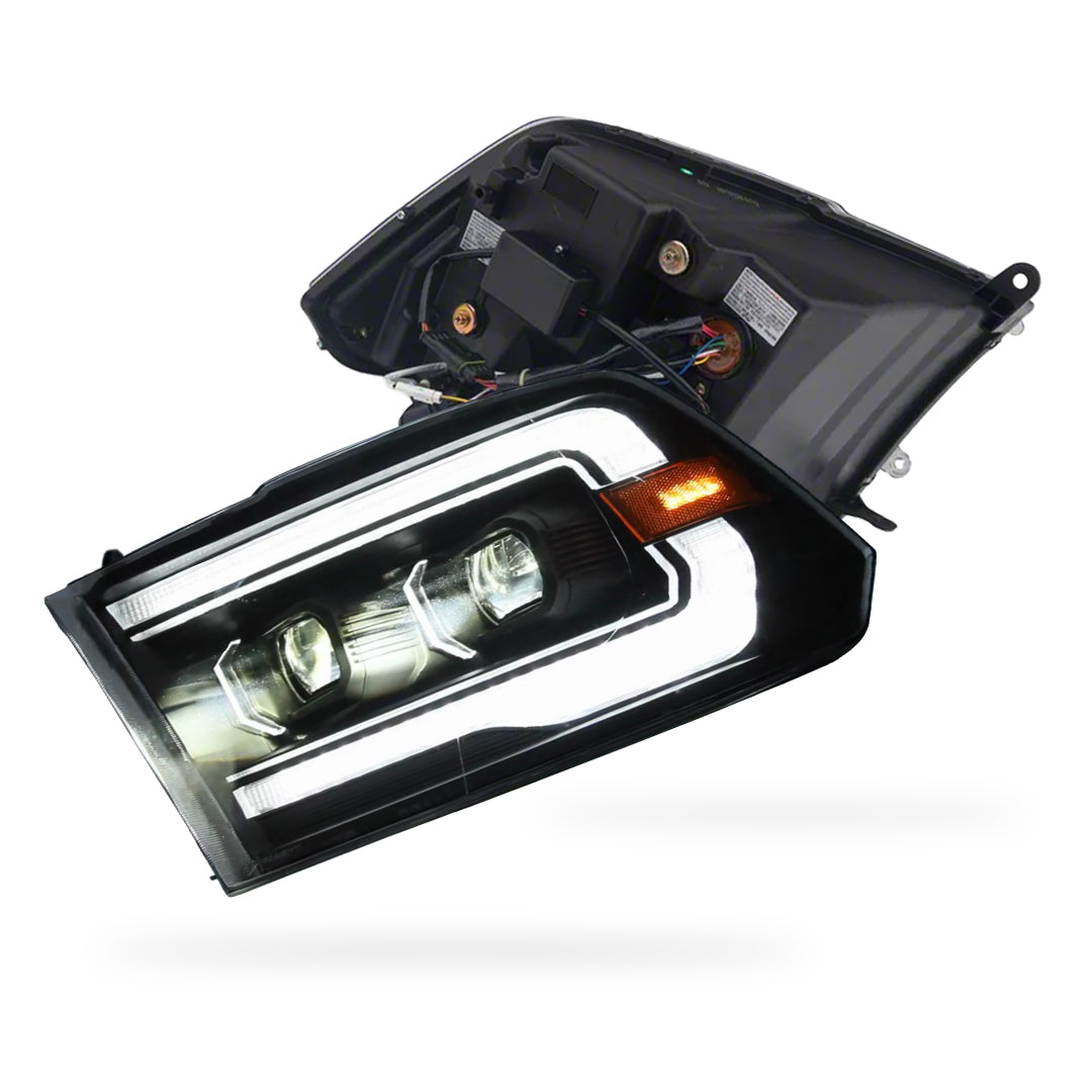 Dodge RAM 1500 (2009 - 2011) Headlights LH + RH