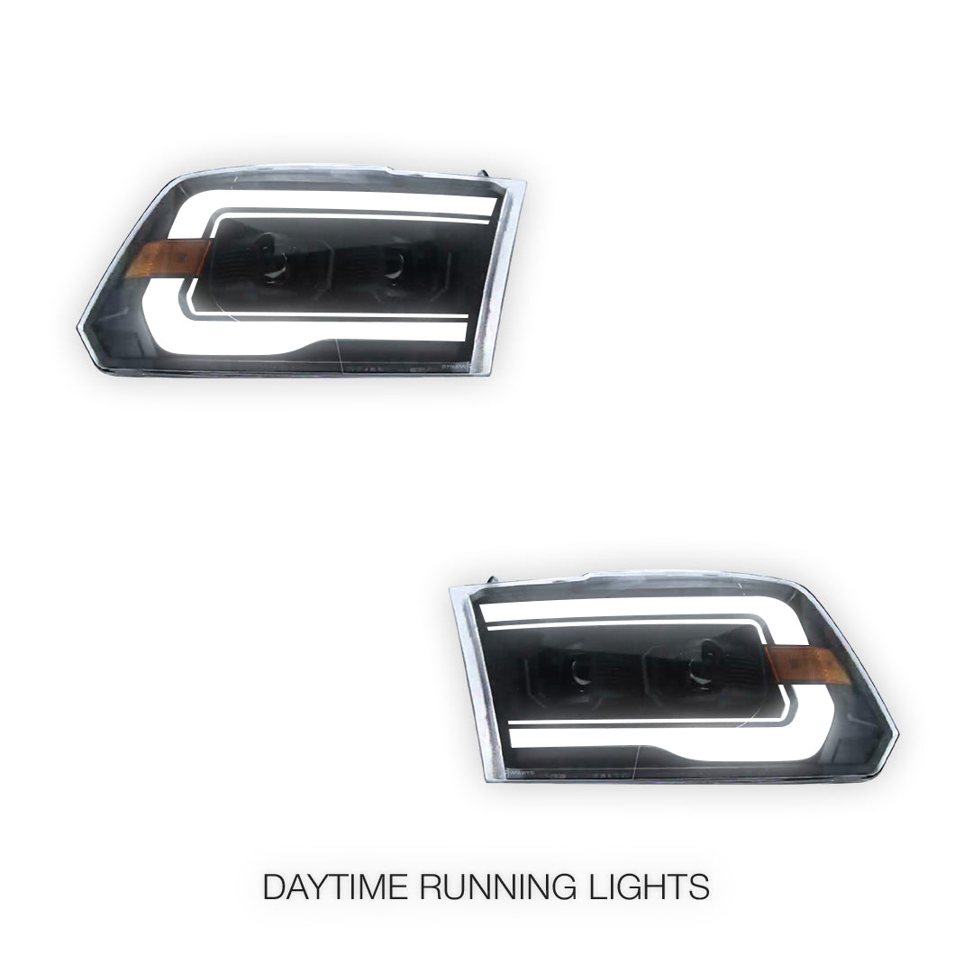 Dodge RAM 1500 (2009 - 2011) Headlights LH + RH