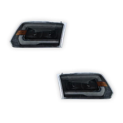 Dodge RAM 1500 (2009 - 2011) Headlights LH + RH