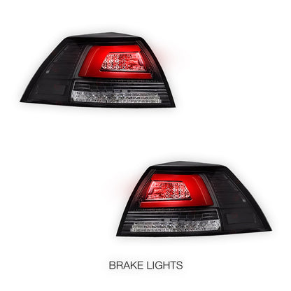 Holden Commodore VE (2006 - 2013) Smoked Clear Sequential Tail Lights LH + RH