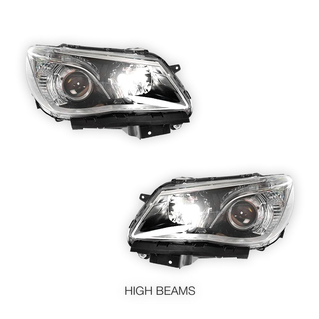 Holden Commodore VF (2013 - 2018) Clear Projector Headlights LH + RH