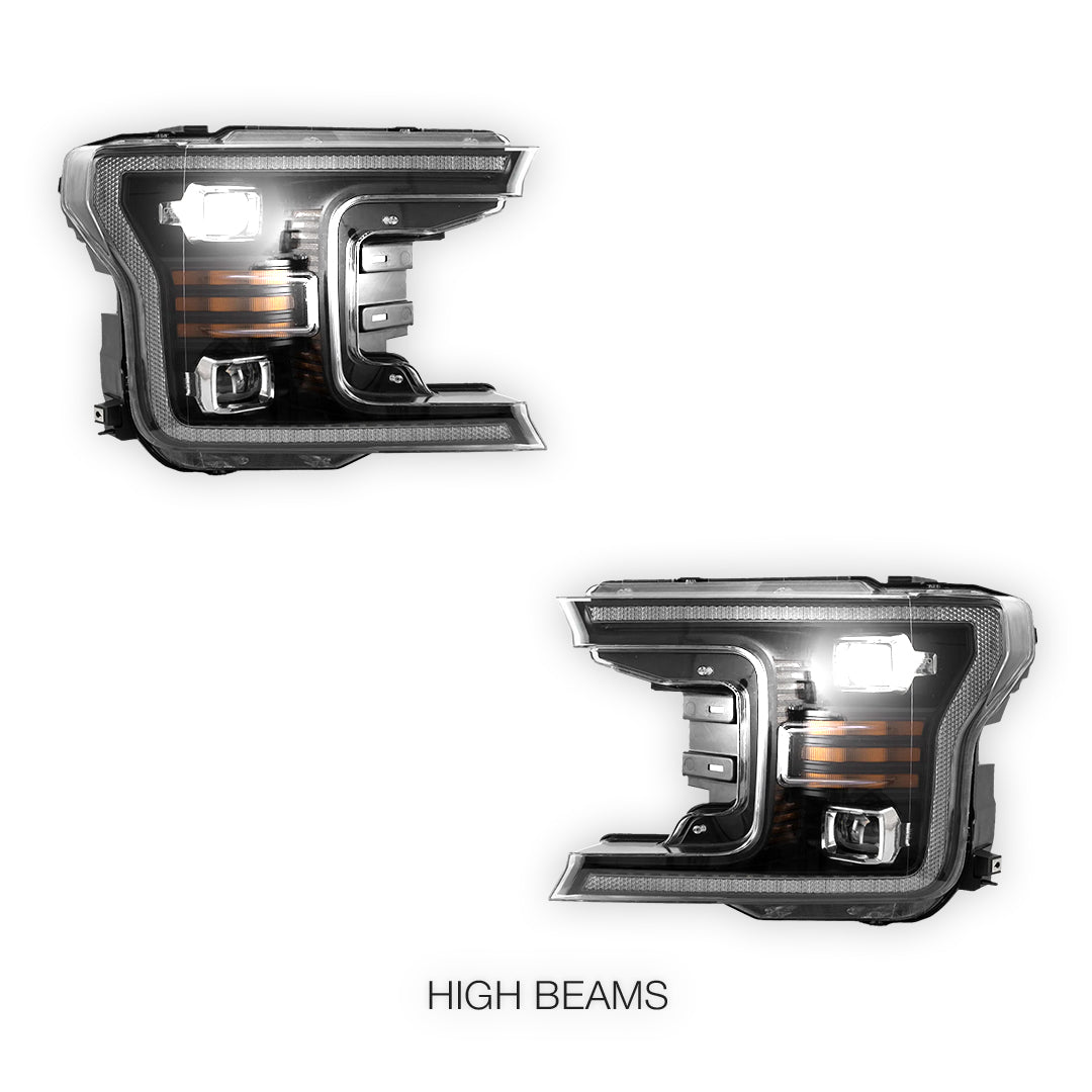 Ford F-150 (2018 - 2020) Projector Sequential Headlights LH + RH