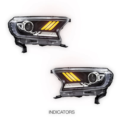 Ford Ranger T6 (2016 - 2019) Headlights LH + RH