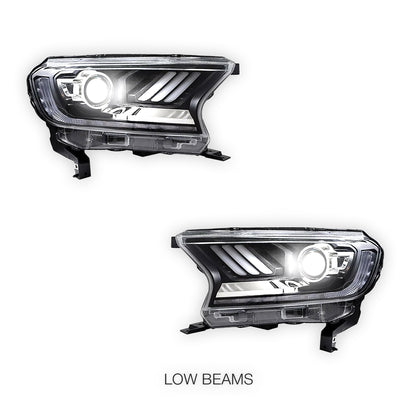 Ford Ranger T6 (2016 - 2019) Headlights LH + RH
