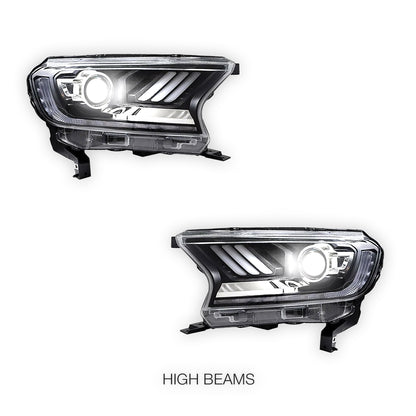 Ford Ranger T6 (2016 - 2019) Headlights LH + RH