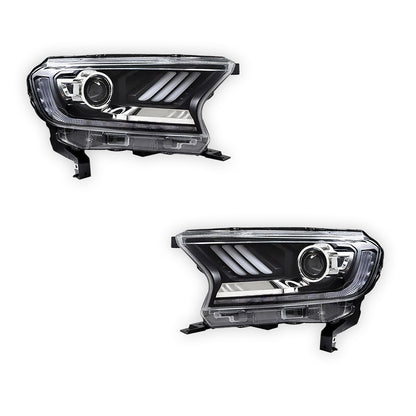 Ford Ranger T6 (2016 - 2019) Headlights LH + RH