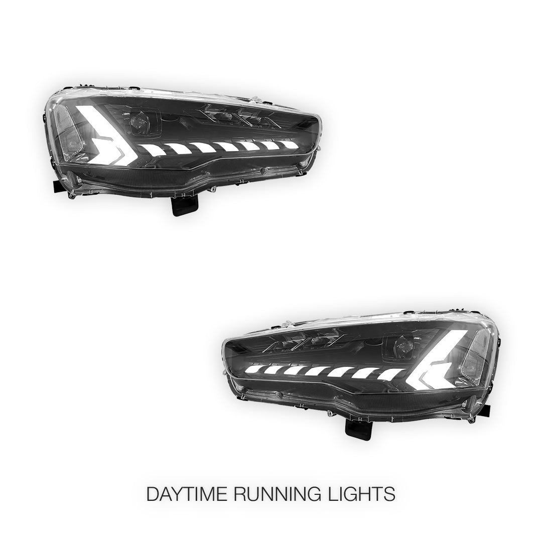 Mitsubishi Lancer CJ / CY / CZ (2008 - 2020) Clear Animation Sequential Headlights LH + RH
