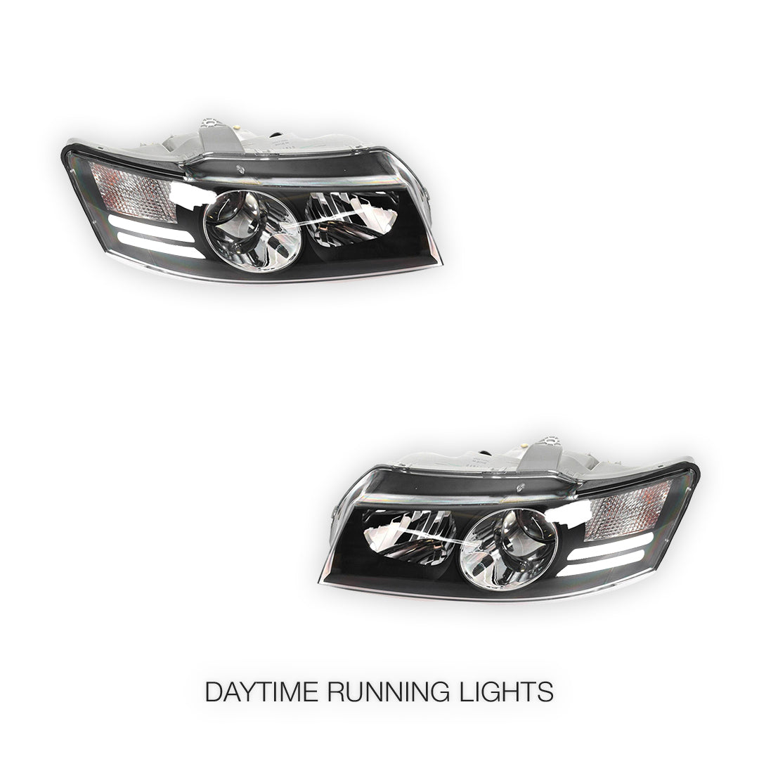Holden Commodore VZ (2004 - 2007) Clear Projector Headlights LH + RH