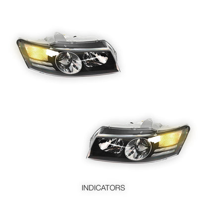 Holden Commodore VZ (2004 - 2007) Clear Projector Headlights LH + RH
