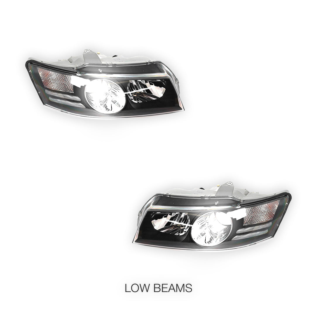 Holden Commodore VZ (2004 - 2007) Clear Projector Headlights LH + RH