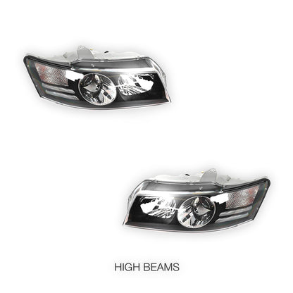 Holden Commodore VZ (2004 - 2007) Clear Projector Headlights LH + RH