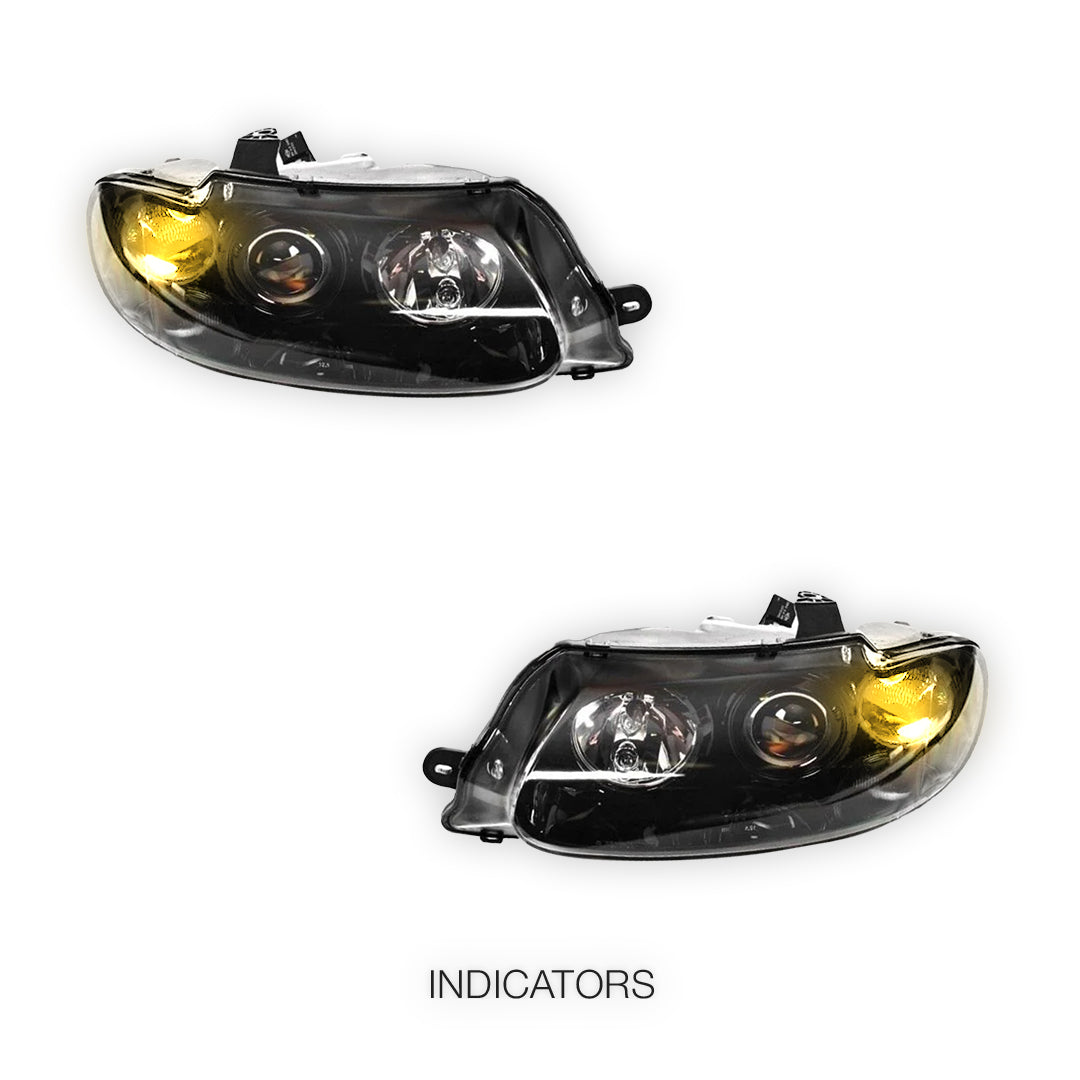Holden Commodore VT (1997 - 2000) Clear Projector Headlights LH + RH