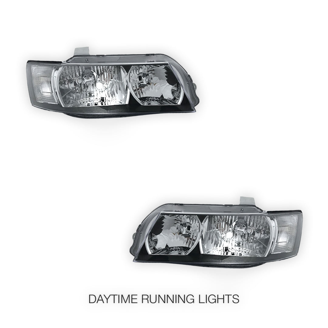 Holden Commodore VZ (2004 - 2007) Clear Headlights LH + RH