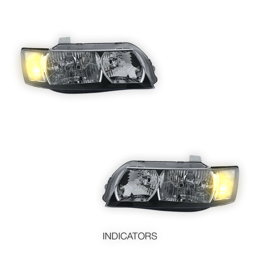 Holden Commodore VZ (2004 - 2007) Clear Headlights LH + RH