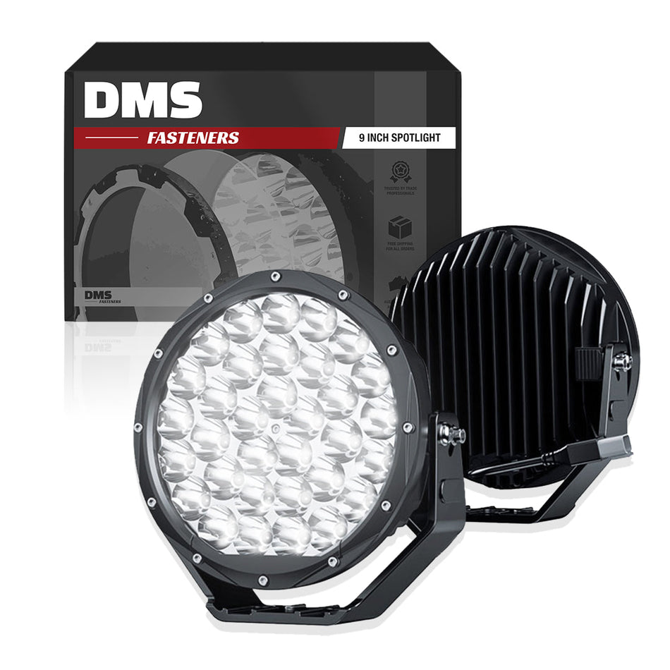 9" Round LED Driving / Off-Roading Spotlights for SUVs / UTEs / 4x4s