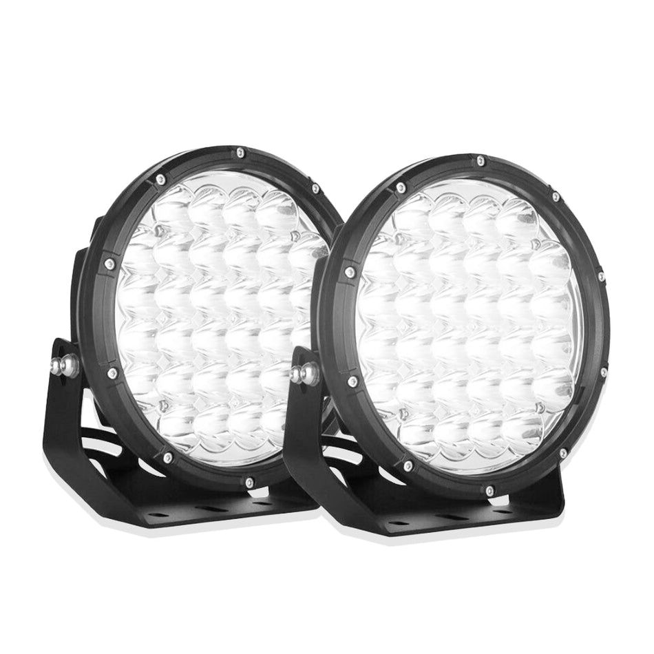 9" Round LED Driving / Off-Roading Spotlights for SUVs / UTEs / 4x4s