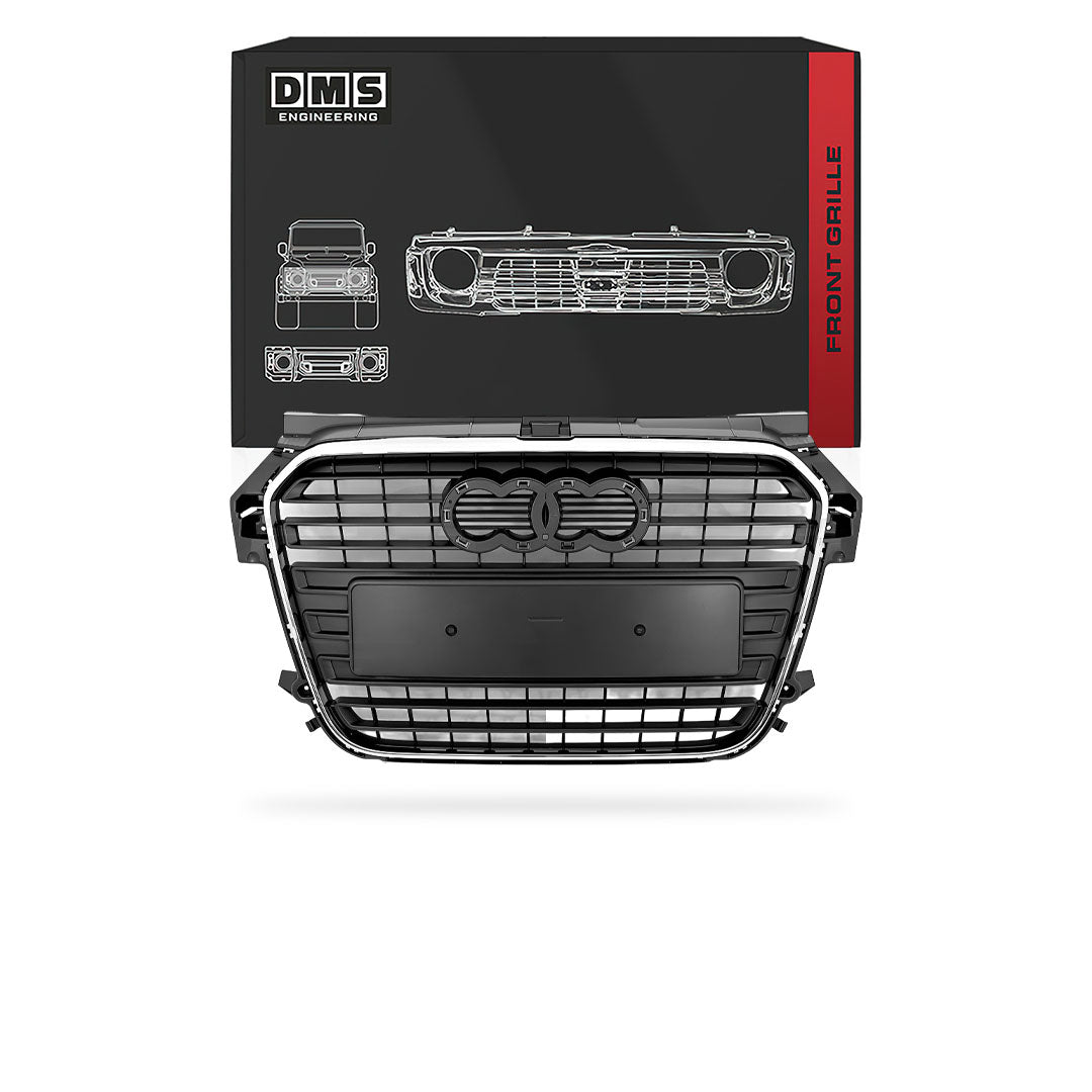 Audi A1 8X (2010 - 2015) Chrome / Grey Grille Without Front Sensors